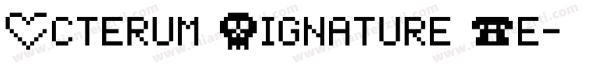 Acterum Signature Pe字体转换